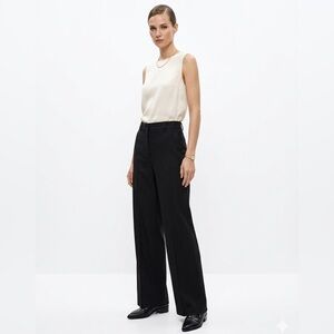 Zara Black Wide Leg Women's Pants Medium